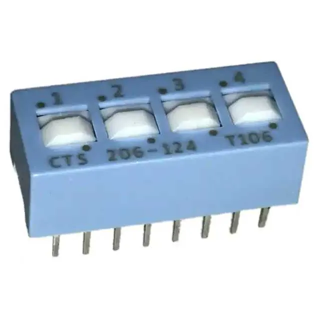 206-124S (SWITCH SLIDE DIP SPDT 50MA 24V)