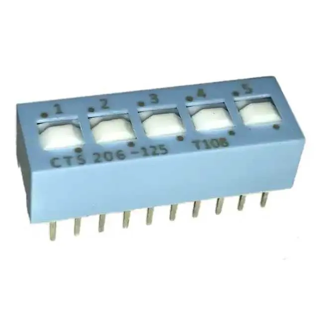 206-125S (SWITCH SLIDE DIP SPDT 50MA 24V)