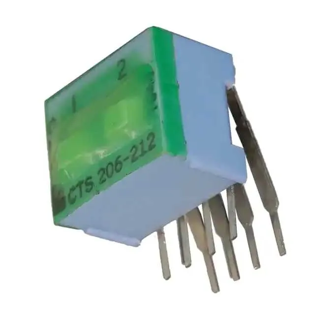 206-212RAST (SWITCH SLIDE DIP DPST 50MA 24V)