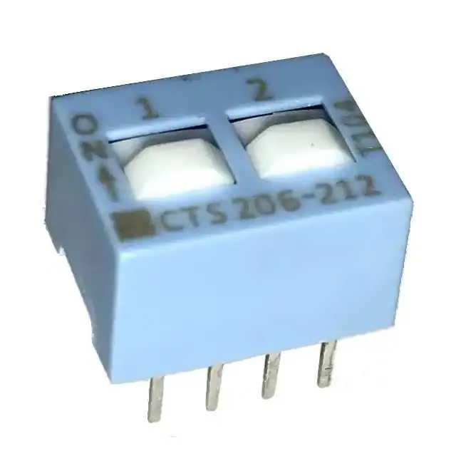 206-212S (SWITCH SLIDE DIP DPST 50MA 24V)