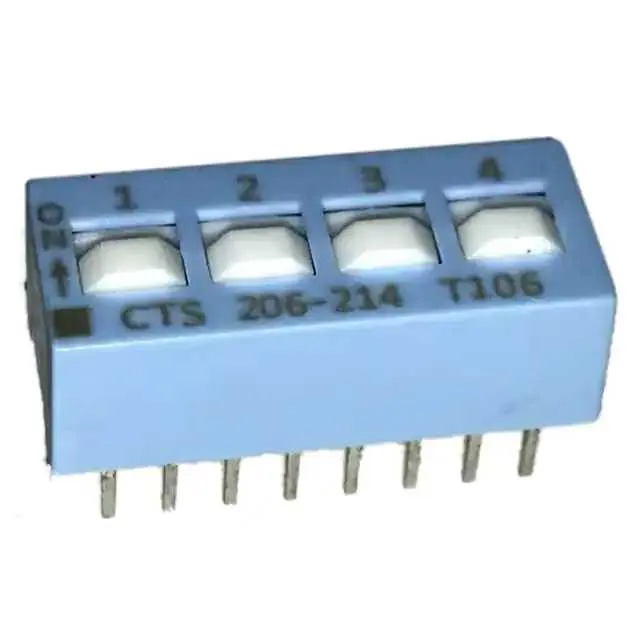 206-214S (SWITCH SLIDE DIP DPST 50MA 24V)