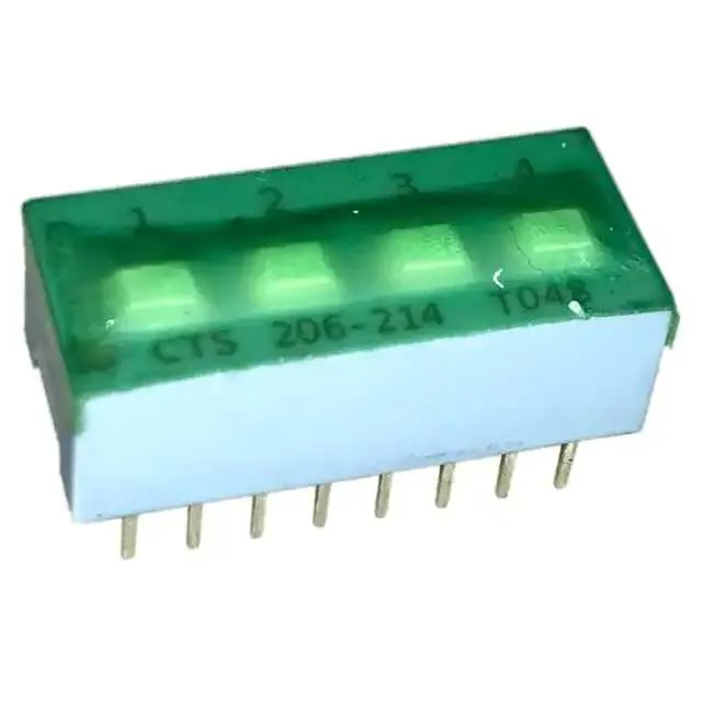 206-214ST (SWITCH SLIDE DIP DPST 50MA 24V)