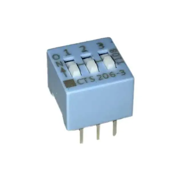 206-3S (SWITCH SLIDE DIP SPST 50MA 24V)