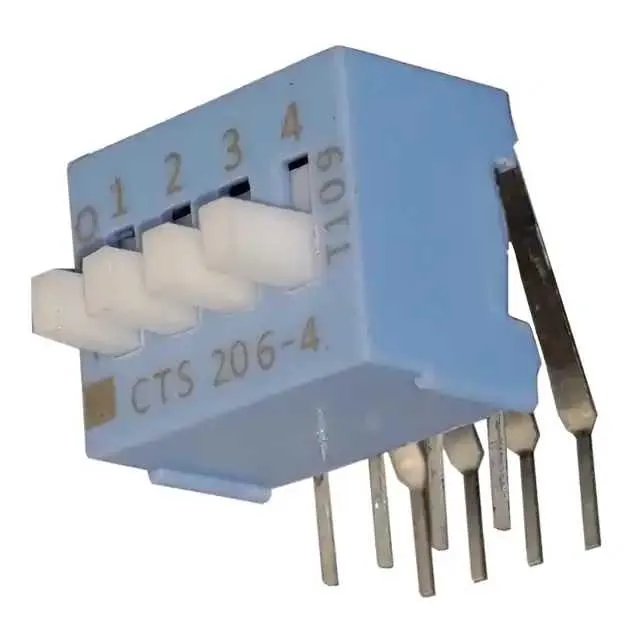 206-4RAES (SWITCH SLIDE DIP SPST 50MA 24V)