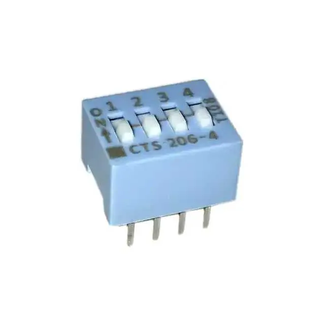 206-4S (SWITCH SLIDE DIP SPST 50MA 24V)