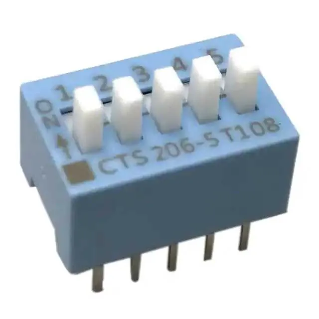 206-5ES (SWITCH SLIDE DIP SPST 50MA 24V)