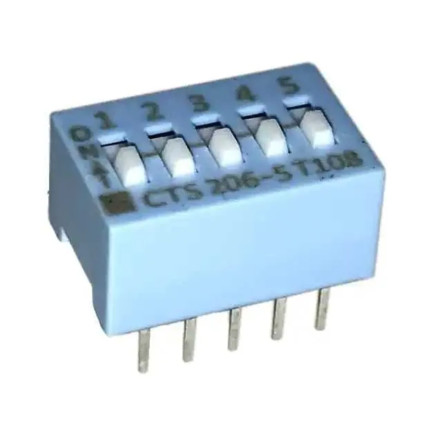 206-5S (SWITCH SLIDE DIP SPST 50MA 24V)