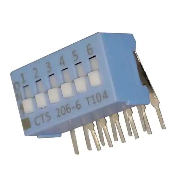 206-6RAS (SWITCH SLIDE DIP SPST 50MA 24V)