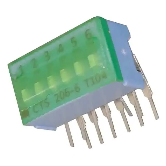 206-6RAST (SWITCH SLIDE DIP SPST 50MA 24V)