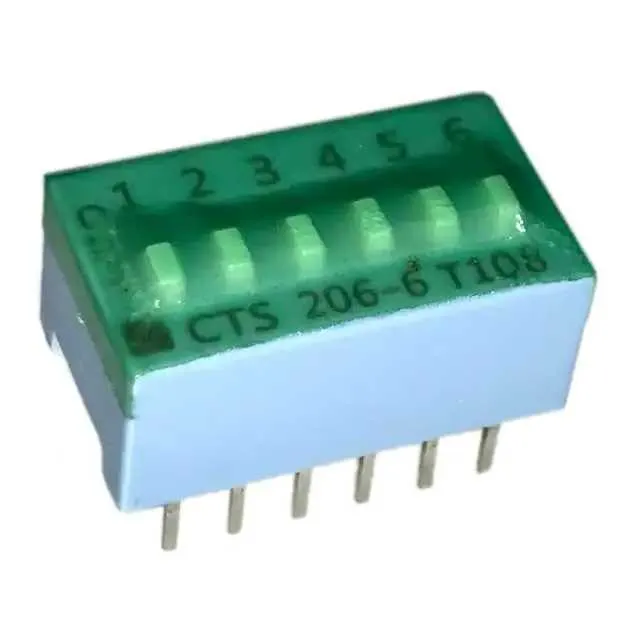 206-6LPST (SWITCH SLIDE DIP SPST 50MA 24V)