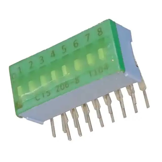 206-8RAST (SWITCH SLIDE DIP SPST 50MA 24V)