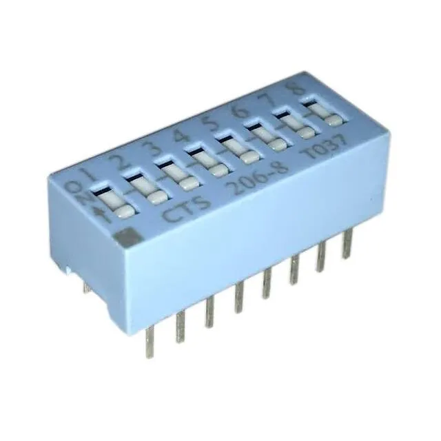 206-8S (SWITCH SLIDE DIP SPST 50MA 24V)