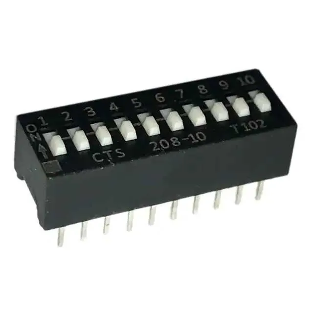 208-10S (SWITCH SLIDE DIP SPST 50MA 24V)