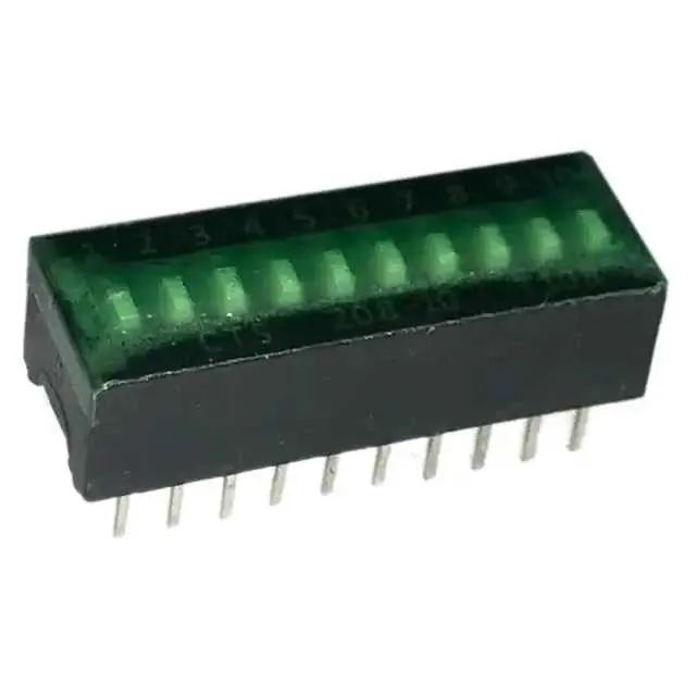 208-10ST (SWITCH SLIDE DIP SPST 50MA 24V)