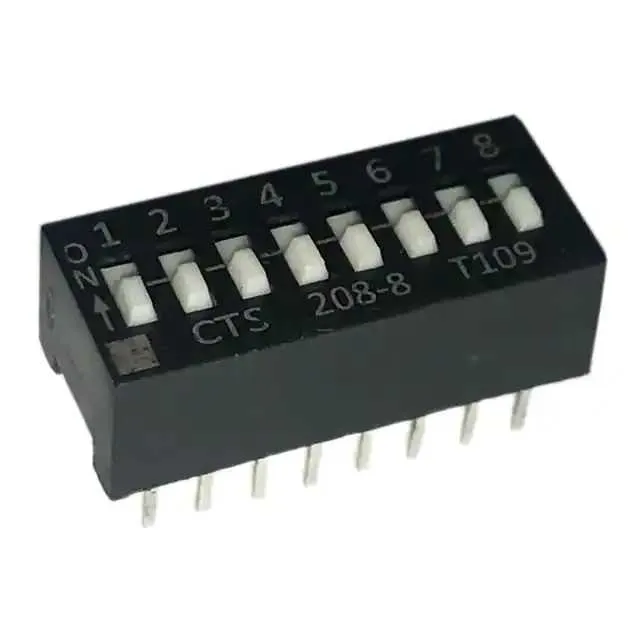 208-8S (SWITCH SLIDE DIP SPST 50MA 24V)