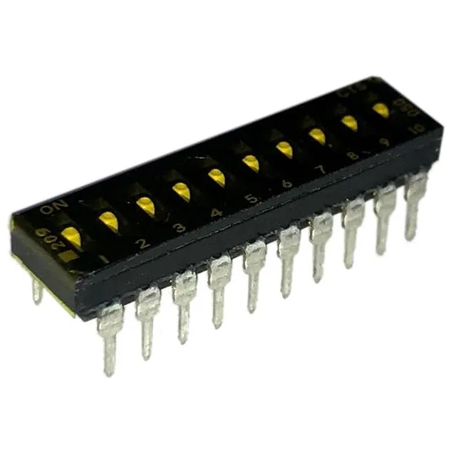 209-10LPSTD (SWITCH SLIDE DIP SPST 100MA 20V)