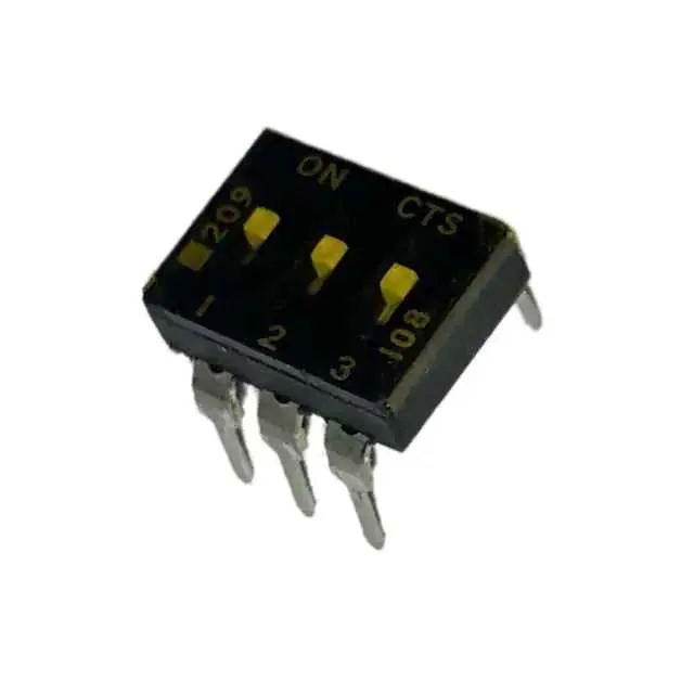 209-3LPST (SWITCH SLIDE DIP SPST 100MA 20V)