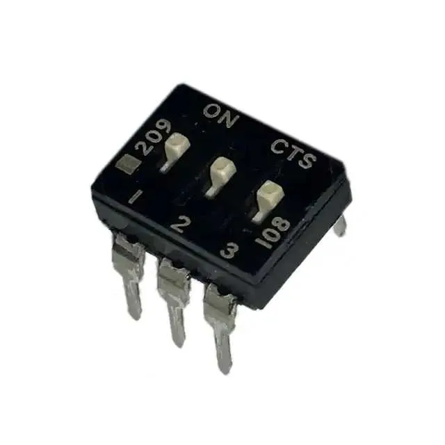 209-3MS (SWITCH SLIDE DIP SPST 100MA 20V)