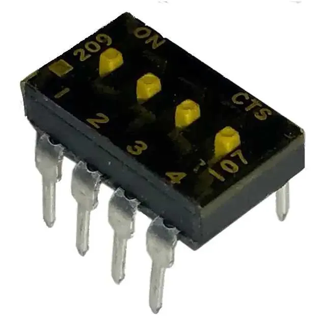 209-4MST (SWITCH SLIDE DIP SPST 100MA 20V)