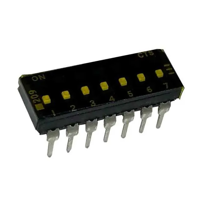 209-7LPSTFD (SWITCH SLIDE DIP SPST 100MA 20V)