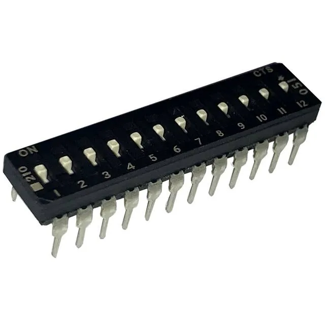 210-12LPSD (SWITCH SLIDE DIP SPST 100MA 20V)