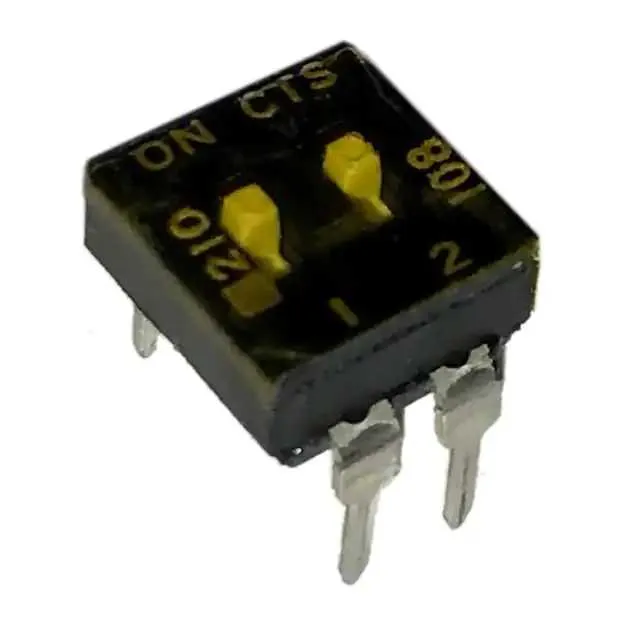 210-2MSTD (SWITCH SLIDE DIP SPST 100MA 20V)