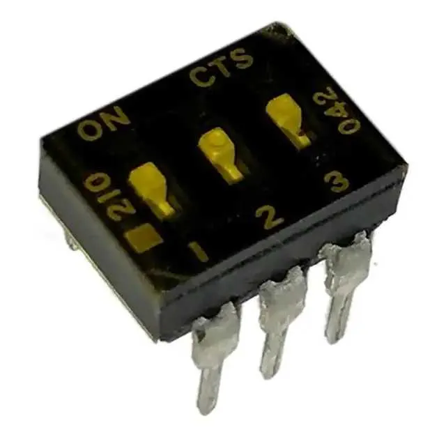 210-3LPSTD (SWITCH SLIDE DIP SPST 100MA 20V)