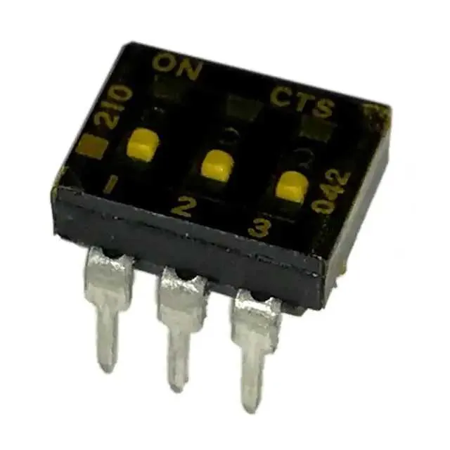 210-3LPSTF (SWITCH SLIDE DIP SPST 100MA 20V)