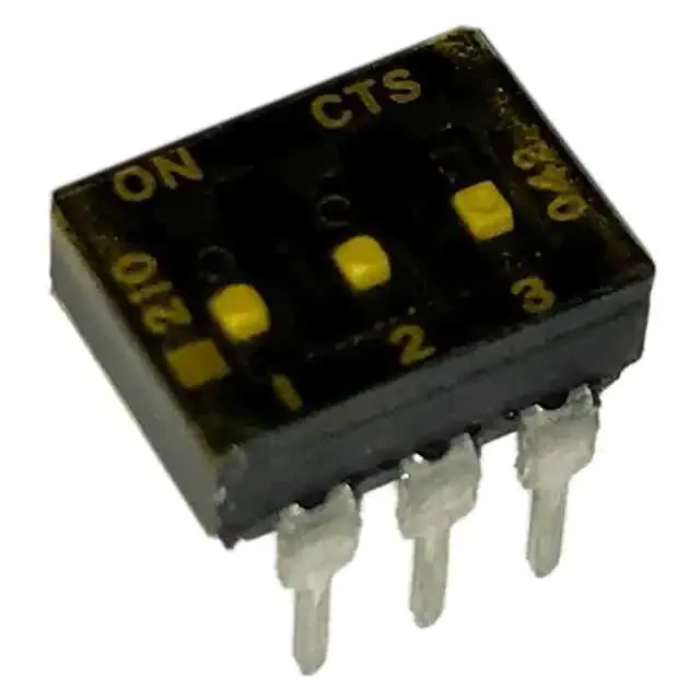 210-3LPSTFD (SWITCH SLIDE DIP SPST 100MA 20V)