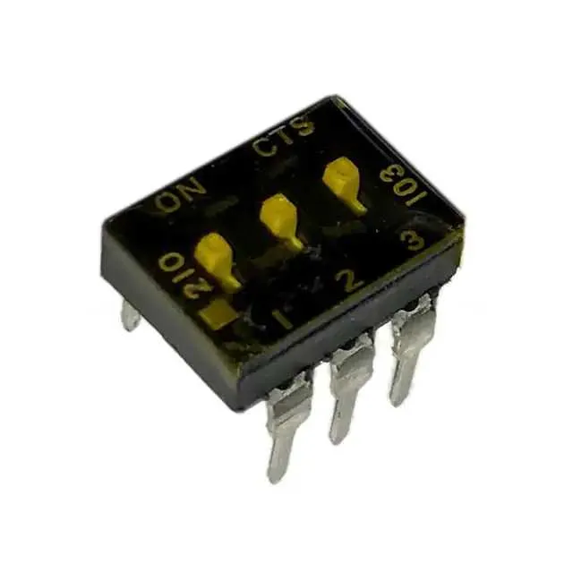 210-3MSTD (SWITCH SLIDE DIP SPST 100MA 20V)