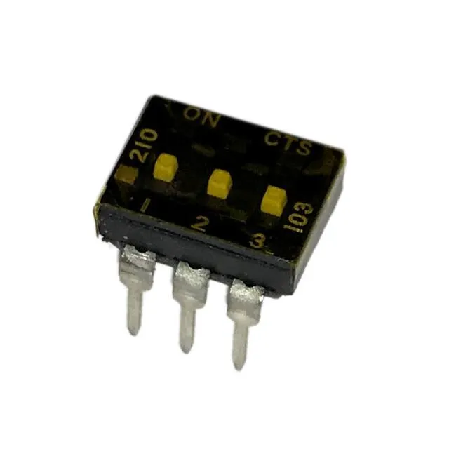 210-3MSTF (SWITCH SLIDE DIP SPST 100MA 20V)