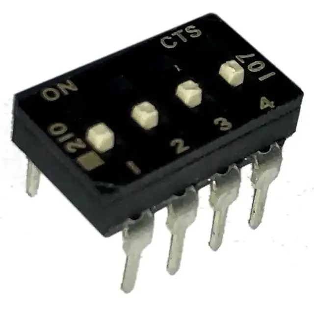 210-4MSFD (SWITCH SLIDE DIP SPST 100MA 20V)
