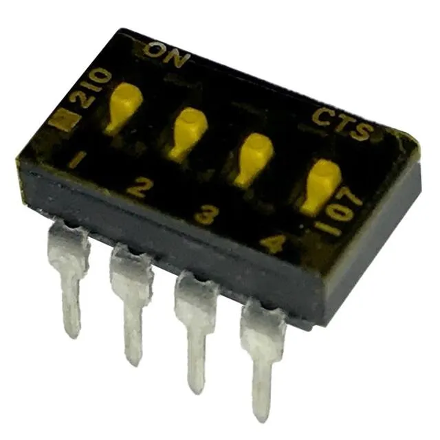 210-4MST (SWITCH SLIDE DIP SPST 100MA 20V)