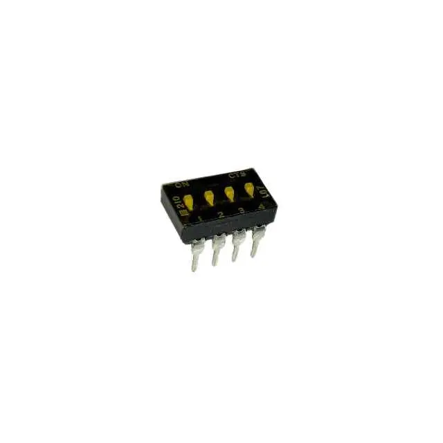 210-4MSTD (SWITCH SLIDE DIP SPST 100MA 20V)
