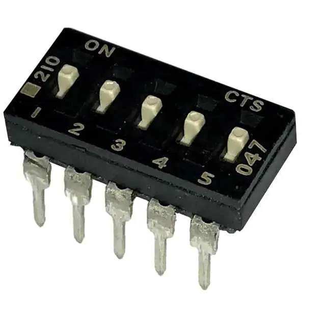 210-5MS (SWITCH SLIDE DIP SPST 100MA 20V)