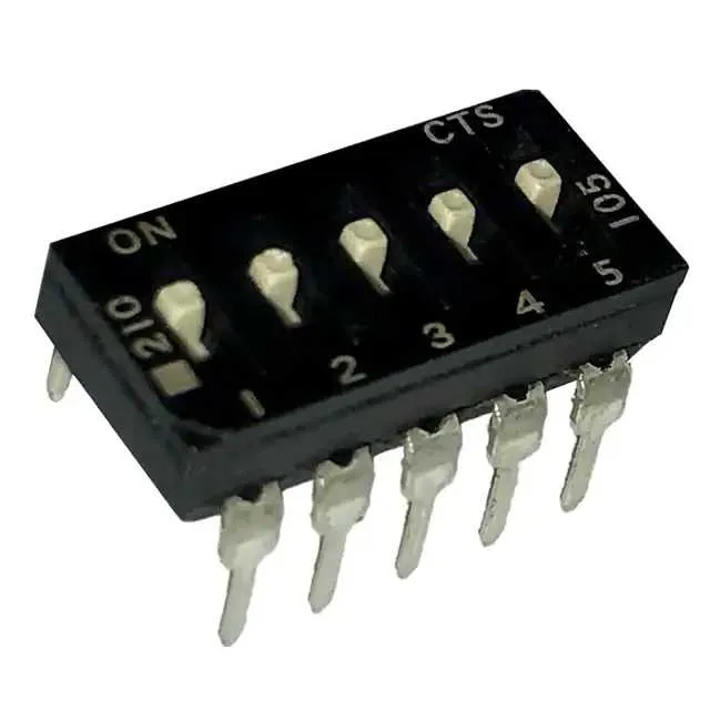 210-5MSD (SWITCH SLIDE DIP SPST 100MA 20V)
