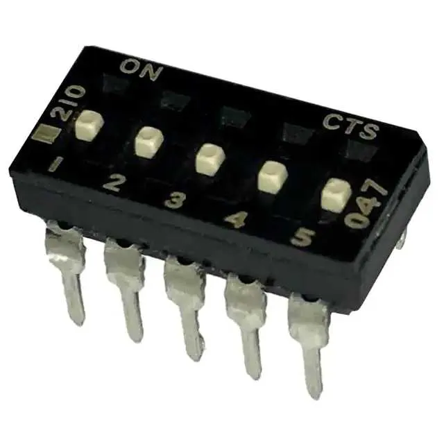 210-5MSF (SWITCH SLIDE DIP SPST 100MA 20V)