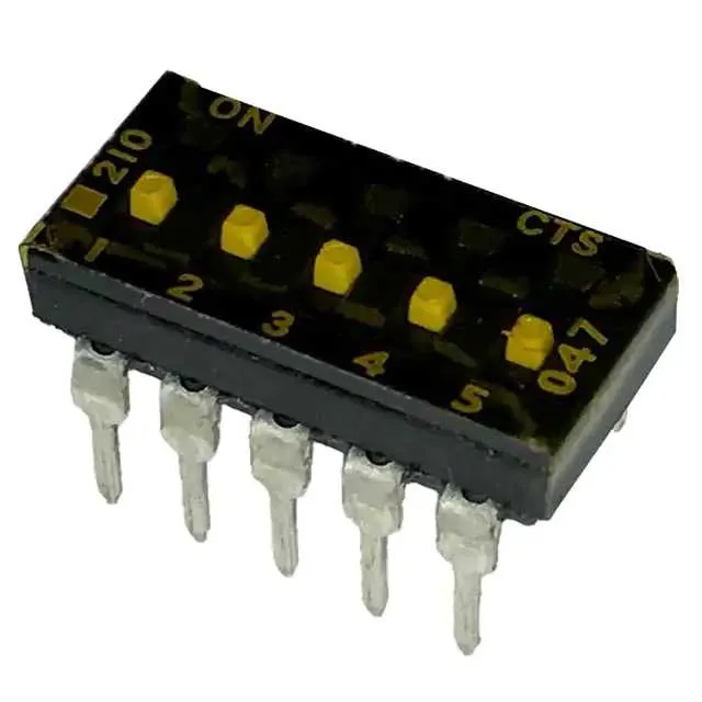210-5MSTF (SWITCH SLIDE DIP SPST 100MA 20V)