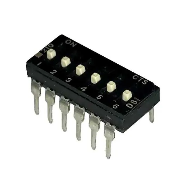 210-6ESF (SWITCH SLIDE DIP SPST 100MA 20V)