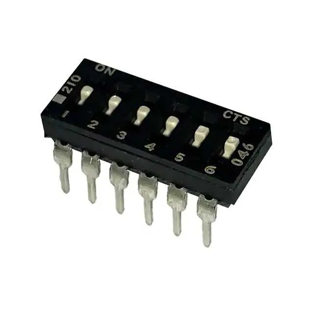 210-6LPS (SWITCH SLIDE DIP SPST 100MA 20V)