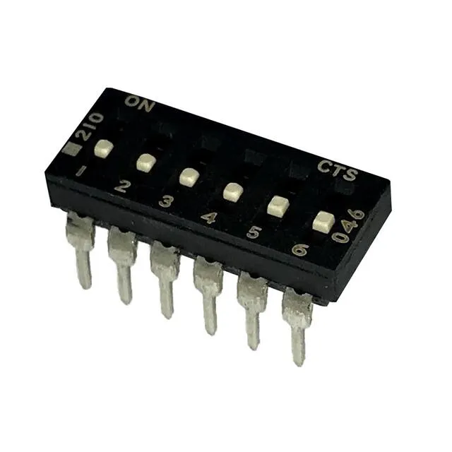 210-6LPSF (SWITCH SLIDE DIP SPST 100MA 20V)