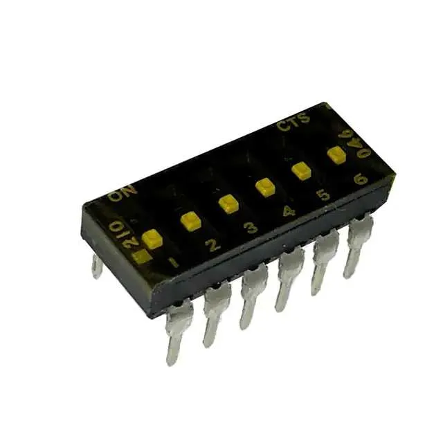 210-6LPSTFD (SWITCH SLIDE DIP SPST 100MA 20V)