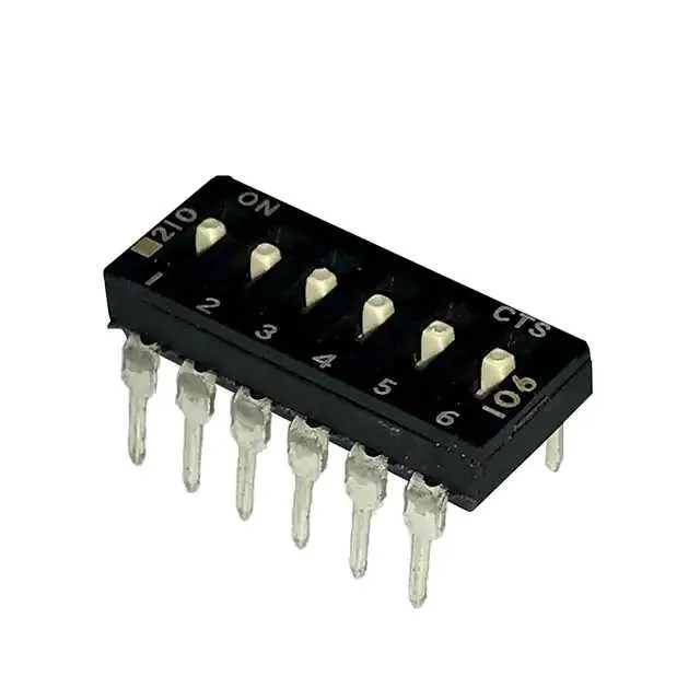 210-6MS (SWITCH SLIDE DIP SPST 100MA 20V)