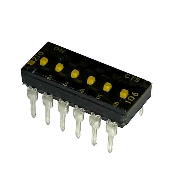 210-6MSTF (SWITCH SLIDE DIP SPST 100MA 20V)