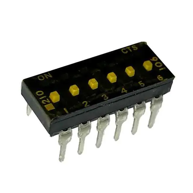 210-6MSTFD (SWITCH SLIDE DIP SPST 100MA 20V)