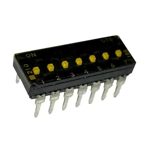210-7MSTFD (SWITCH SLIDE DIP SPST 100MA 20V)