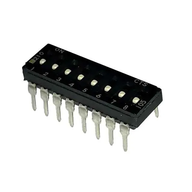 210-8LPSF (SWITCH SLIDE DIP SPST 100MA 20V)
