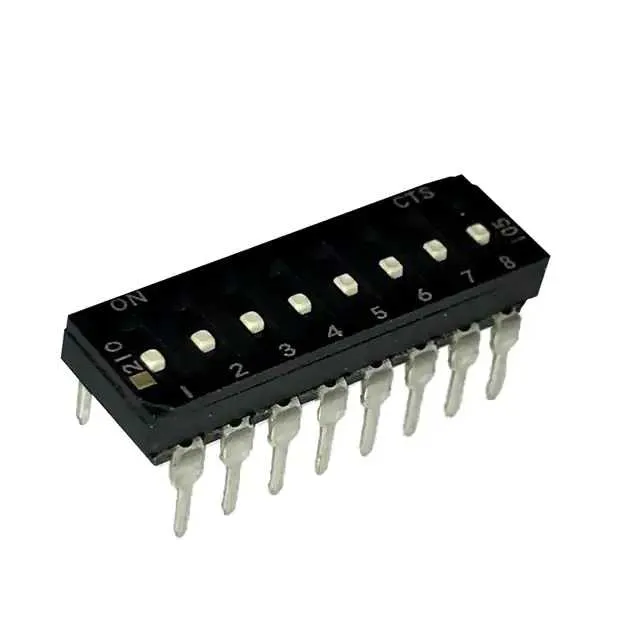 210-8LPSFD (SWITCH SLIDE DIP SPST 100MA 20V)