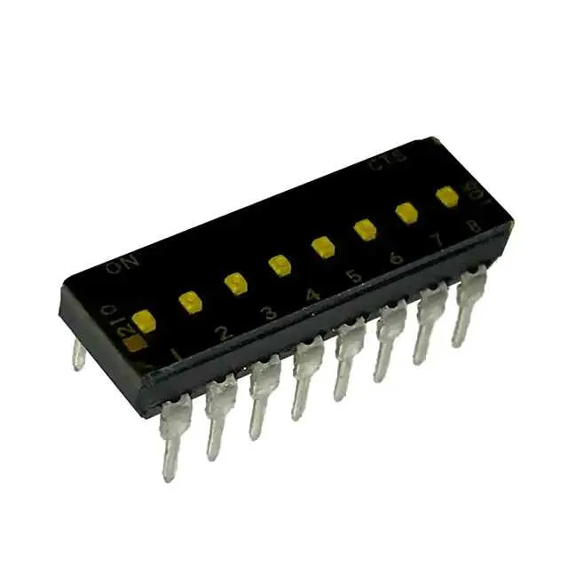 210-8LPSTFD (SWITCH SLIDE DIP SPST 100MA 20V)