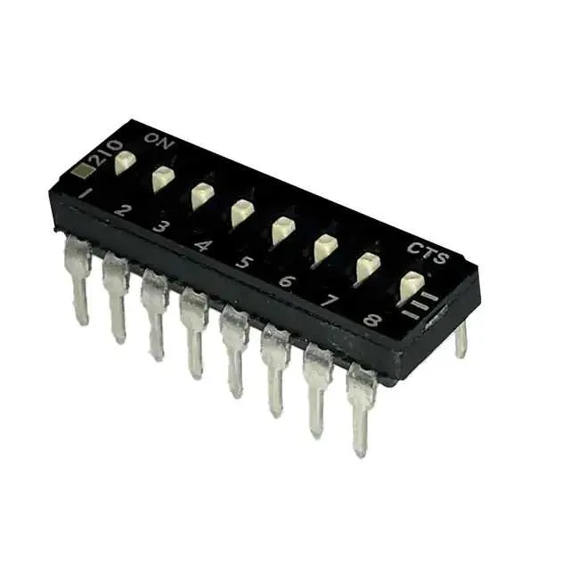 210-8MS (SWITCH SLIDE DIP SPST 100MA 20V)